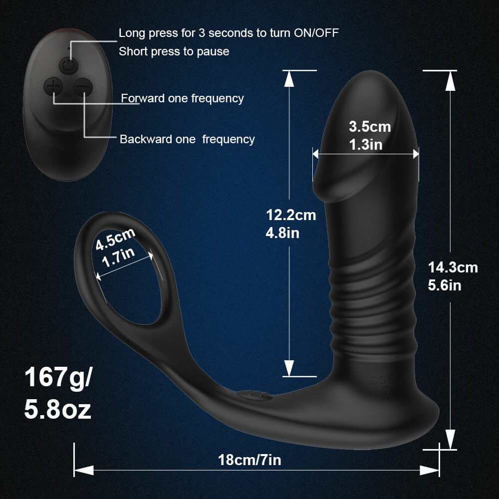 Cock Ring Anal Vibrator