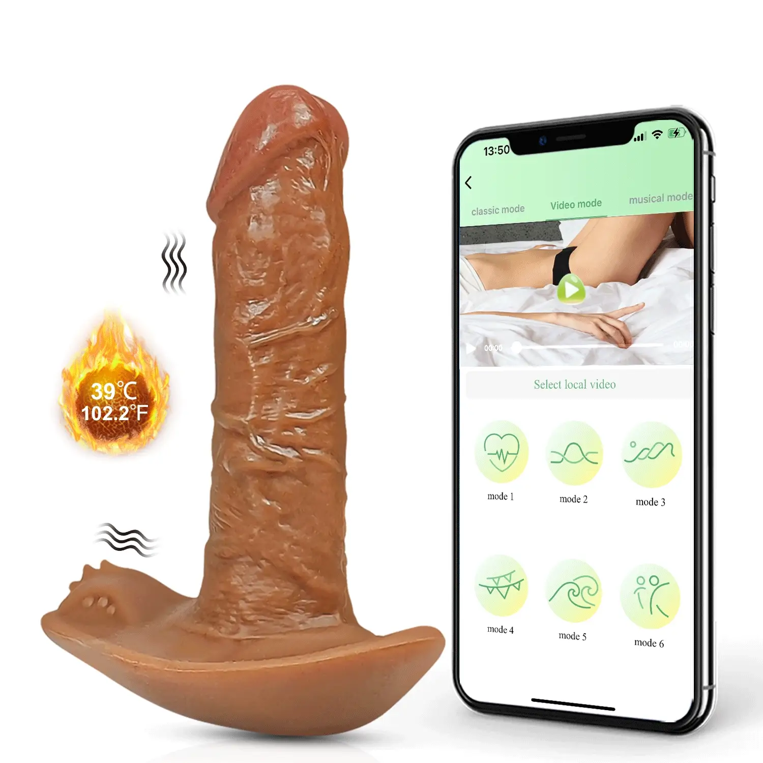 Shooter - Wearable Dildo Vibrator with Fast Thrusting Vibation and Heating