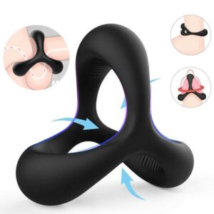 TRIANGLE Silicone Cock Ring For Men Erection