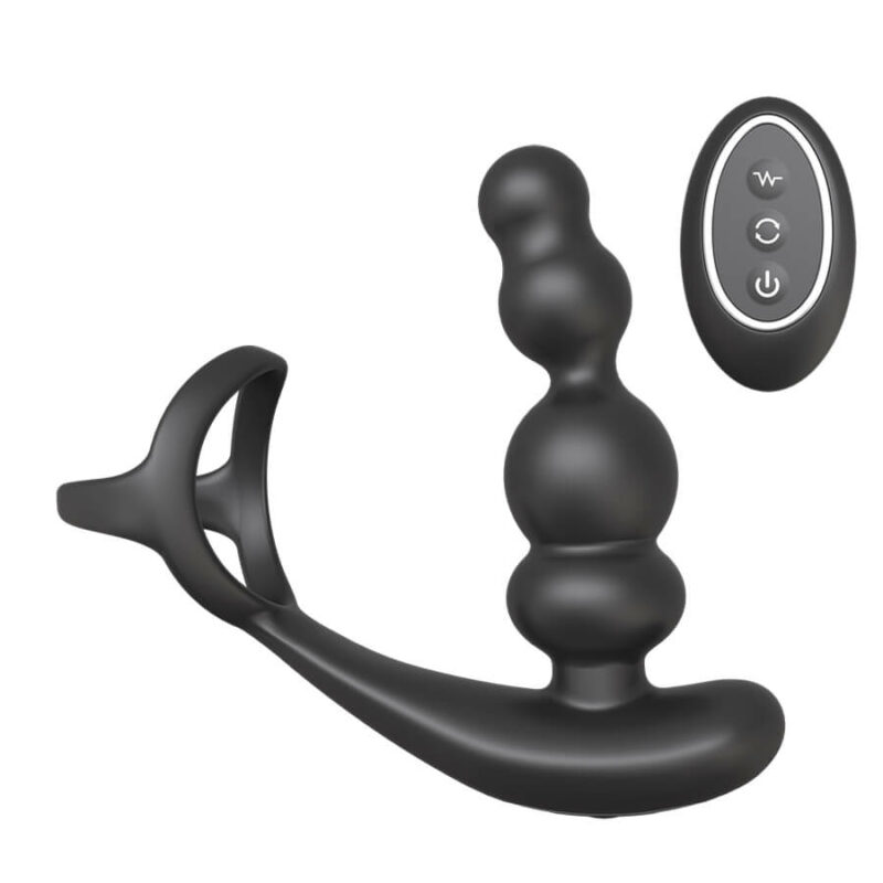 Bliss - Anal Beads 360° Rotating Head Prostate Massager with Upgraded Cock Ring