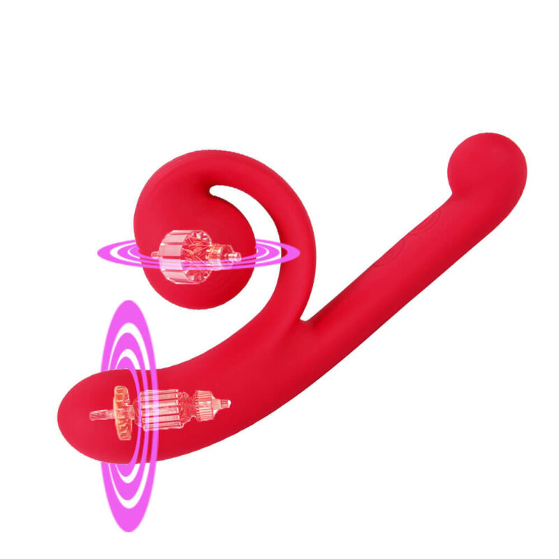 4 in 1 Snail Dual Stimulation Vibrator for Woman's Clitoris and G-Spot