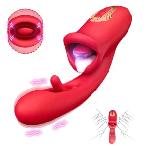Amara - G Spot Flapping Vibrator with Kissing Function & Vibrating Tongue