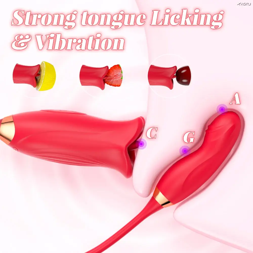 with Wiggle Finger Shaped Vibrator