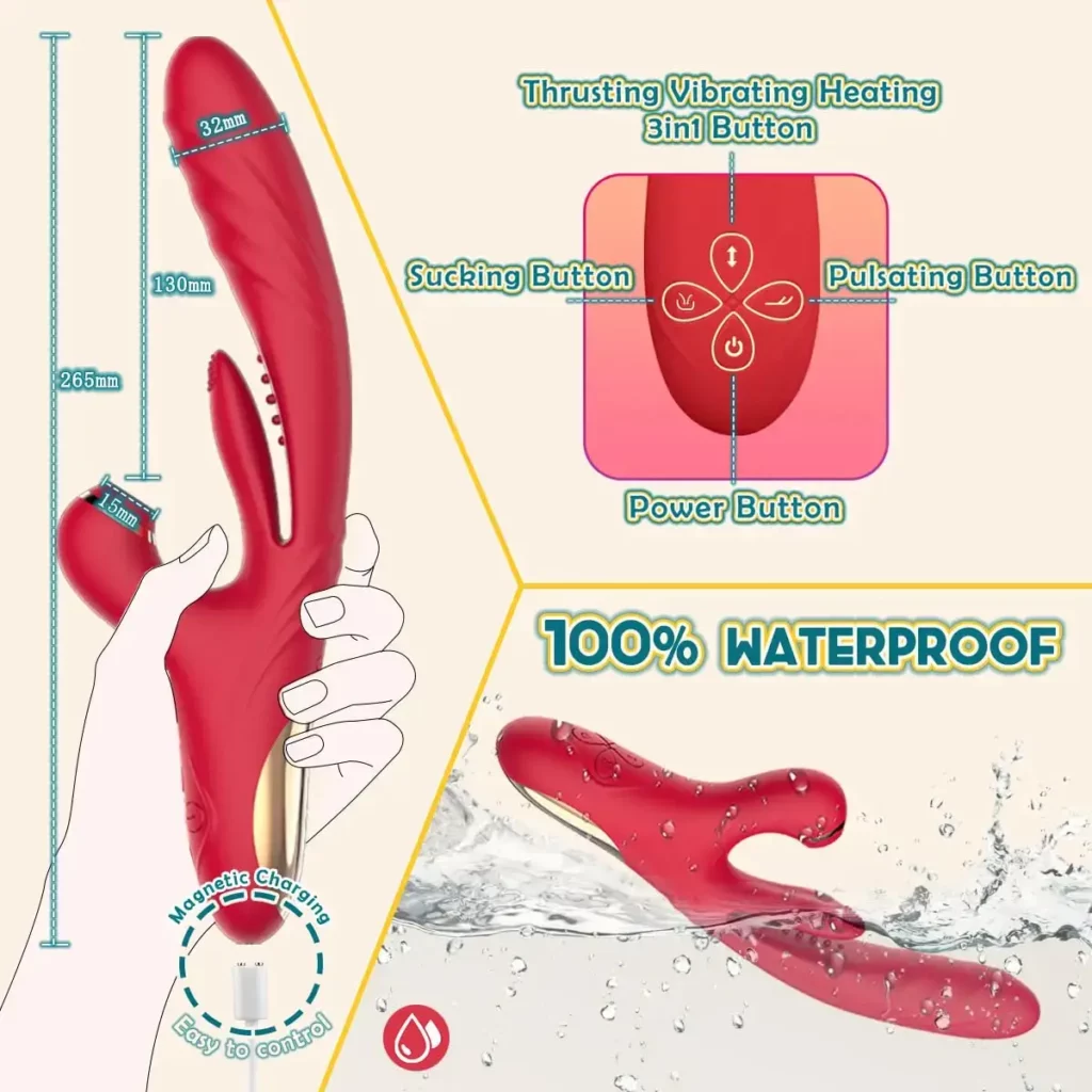 Vibrator with Licking, Vibration,