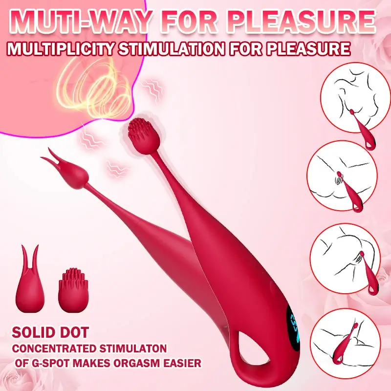 Clitoral Stimulator with 2 Attachments